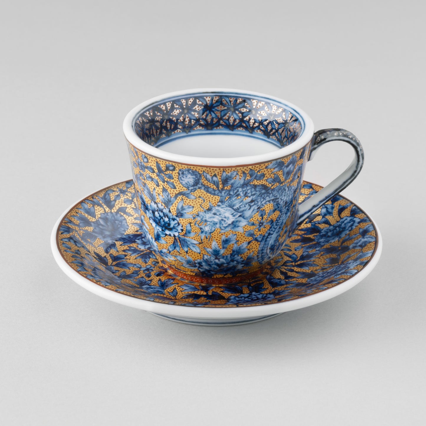 Golden Dragon & Golden Phoenix and Saucer Set - Prepayment