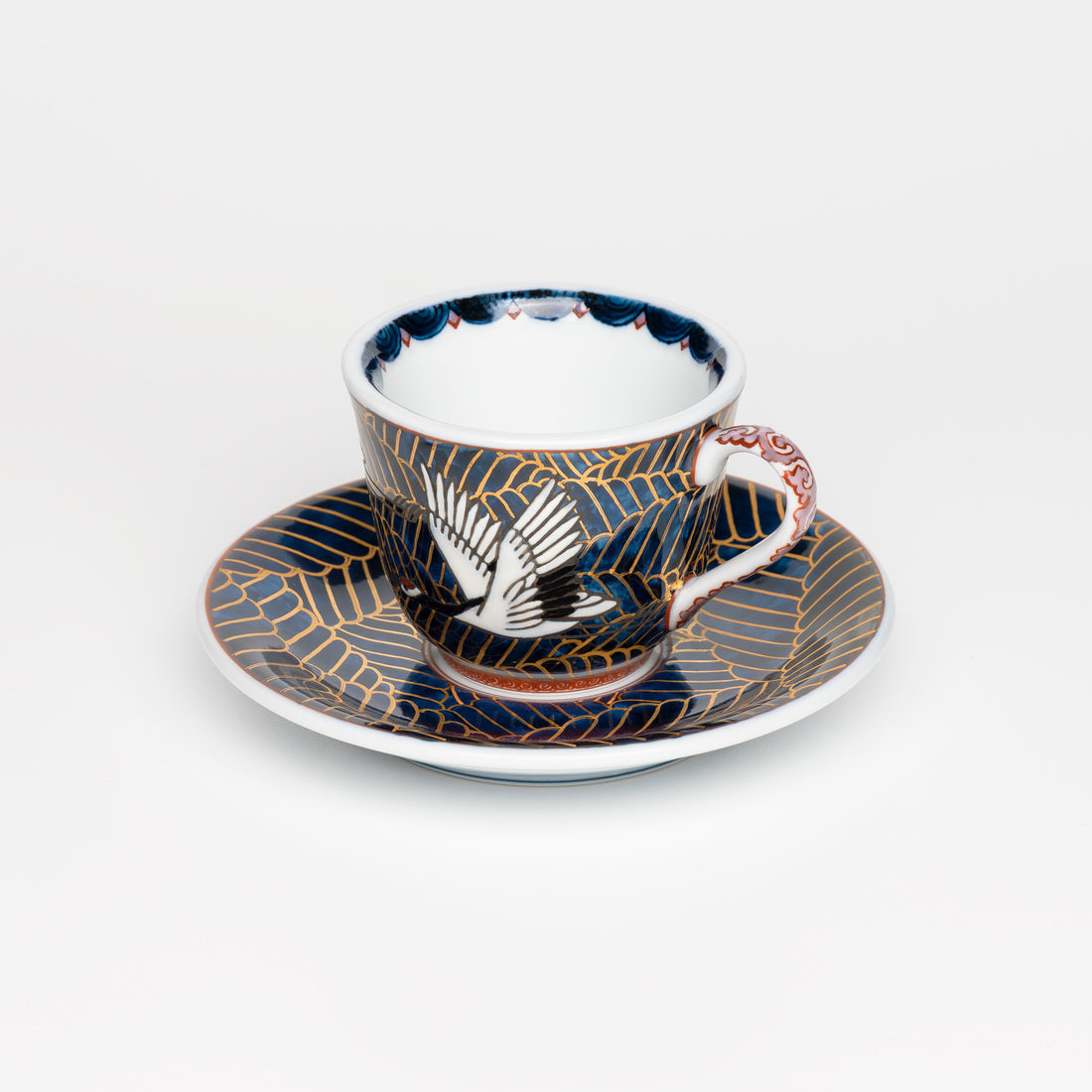 Cranes Flying Above The Waves (Purple)