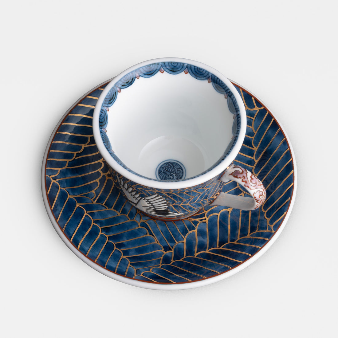 Cranes Flying Above The Waves (Purple)