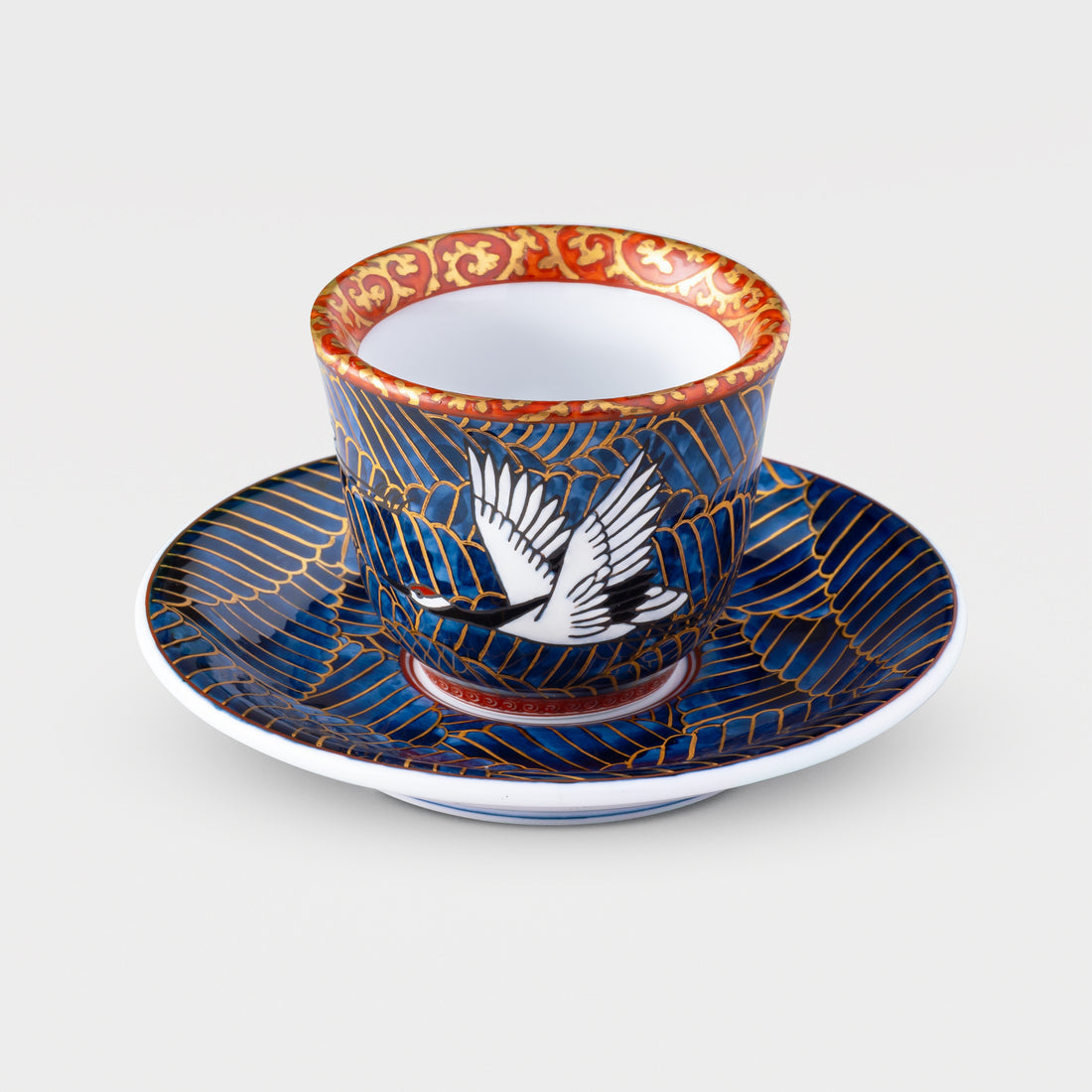 Cranes Flying Above The Waves (No Handle)