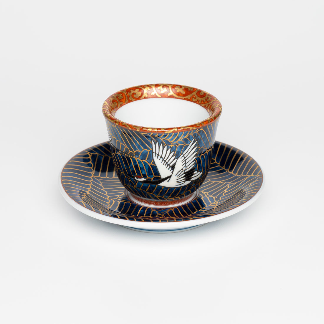 Cranes Flying Above The Waves (No Handle)