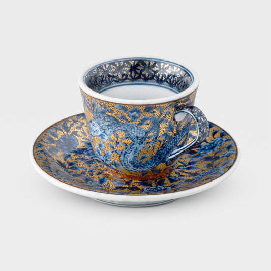 Golden Dragon & Golden Phoenix and Saucer Set - Prepayment